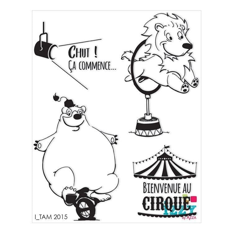 Tampon rubis " Les animaux du cirque "