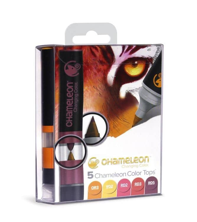 CHA 026 Chameleon - Color tops 'Tons chaud' (5pcs)