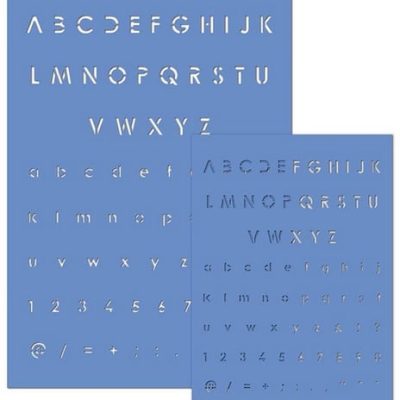 Gabarits alphabet 