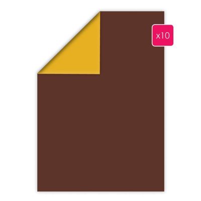 PAP 2016 Papiers imprimés duo 'Chocolat-moutarde' (10f)