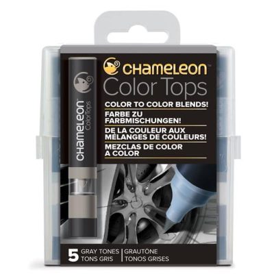 CHA 024 Chameleon - Color tops 'Tons gris' (5pcs)