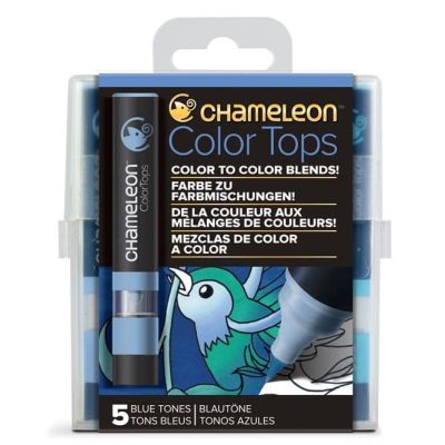 CHA 028 Chameleon - Color tops 'Tons bleu' (5pcs)
