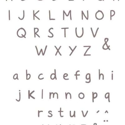 DIE 163 Matrices de découpe Alphabet lettres 'Sâge'