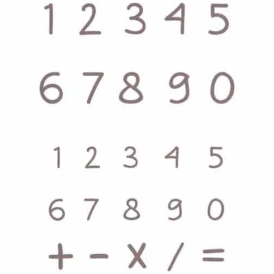 DIE 164 Matrices de découpe Alphabet chiffres 'Sâge'