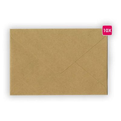 ALB 695 Enveloppes pour cartes 10x15 'Kraft' (10 pcs)