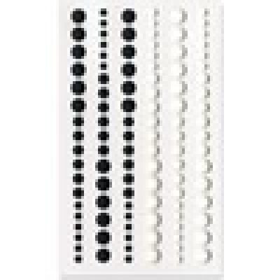 PER 4058 Perles de résines mat 'Noir & Blanc'
